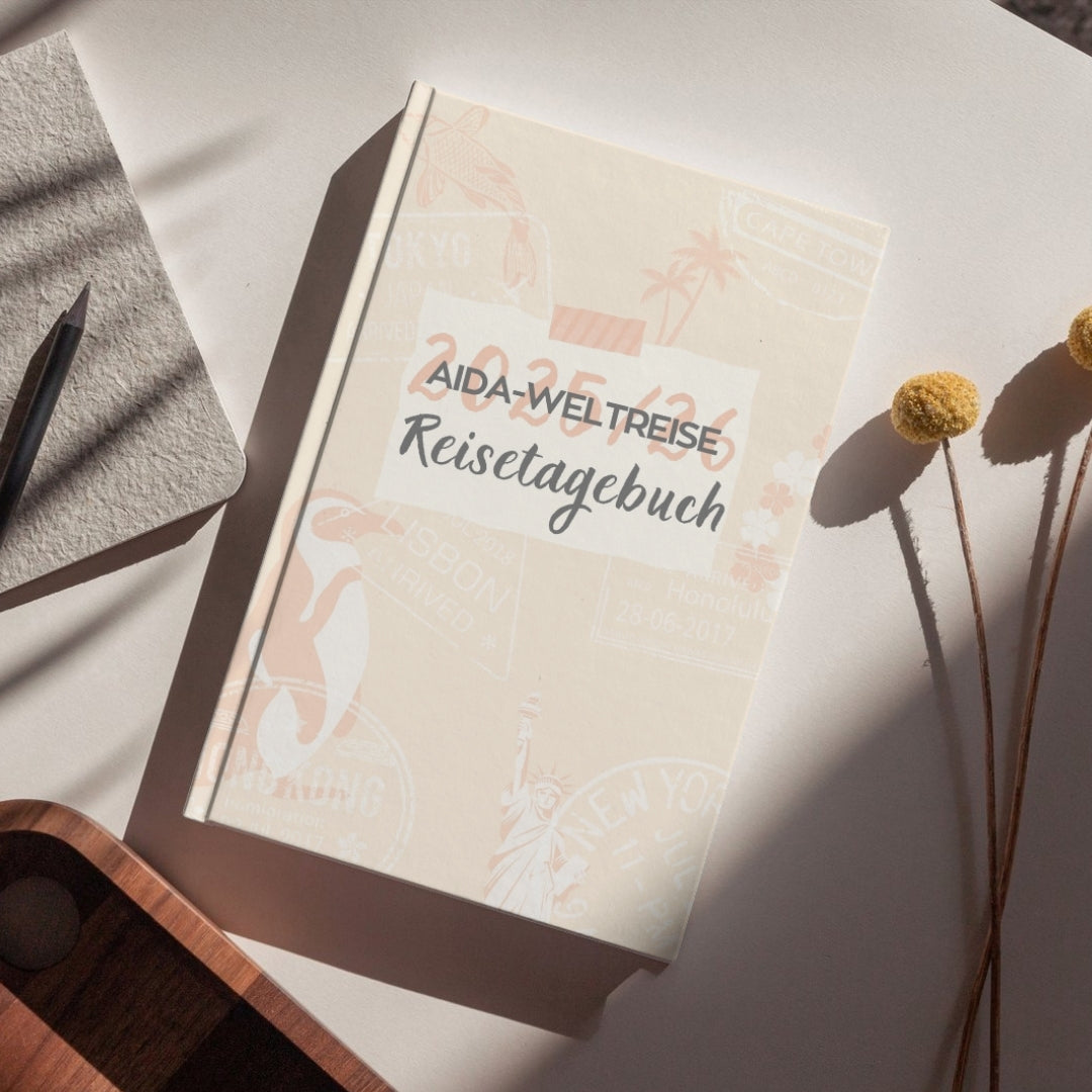 Reisetage-buch AIDA-Weltreise 2025/26